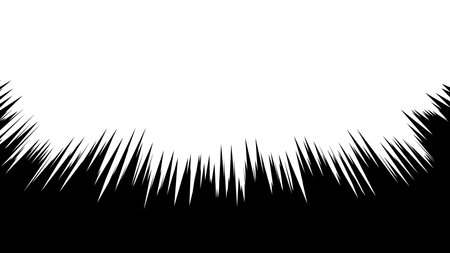 Cartoon-style concentrated line illustration materialのイラスト素材