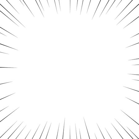 Cartoon-style concentrated line illustration materialのイラスト素材