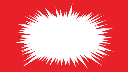 Cartoon-style concentrated line illustration materialのイラスト素材