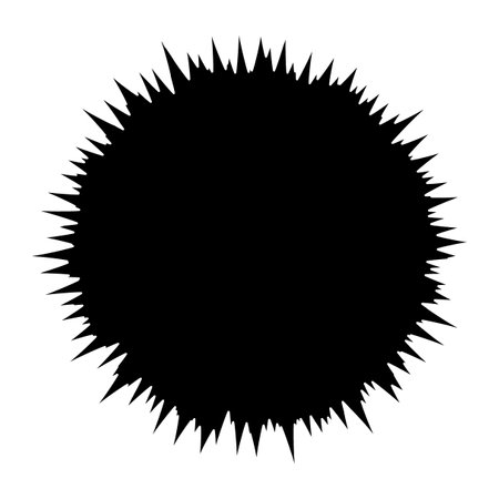 Black solid flash cartoonish style materialのイラスト素材