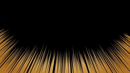 Cartoon-style concentrated line illustration materialのイラスト素材