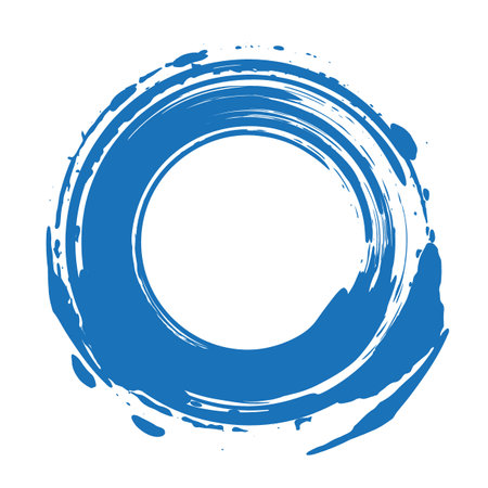 Japanese-style circle illustration materialのイラスト素材