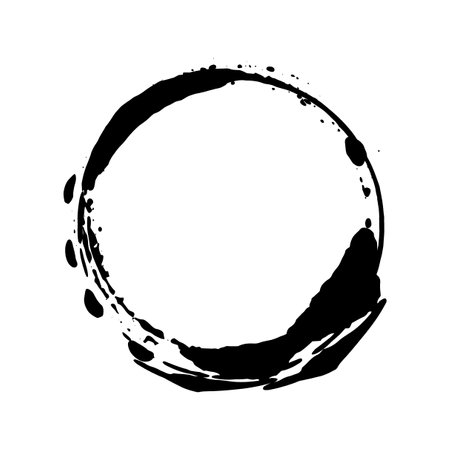 Japanese-style circle illustration materialのイラスト素材