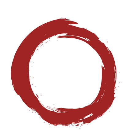 Japanese-style circle illustration materialのイラスト素材