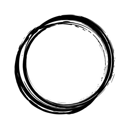 Japanese-style circle illustration materialのイラスト素材