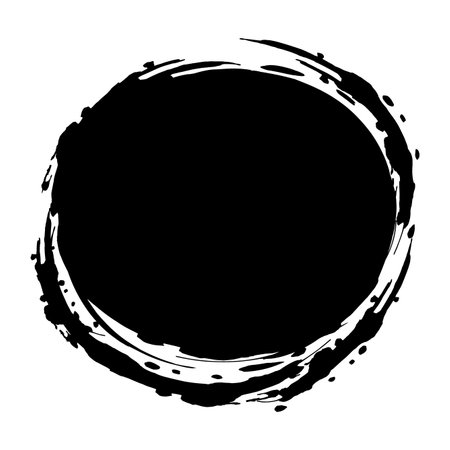 Japanese-style circle illustration materialのイラスト素材