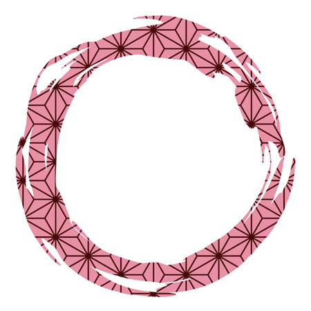 Japanese pattern circle illustration materialのイラスト素材