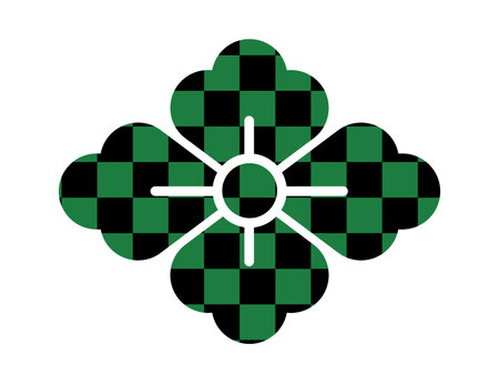 Illustration material of Japanese pattern markのイラスト素材