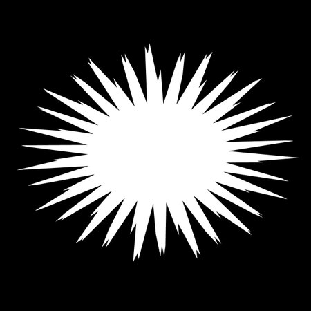 Cartoon-style concentrated line illustration materialのイラスト素材