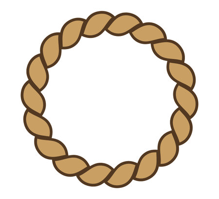 Rope round frameのイラスト素材