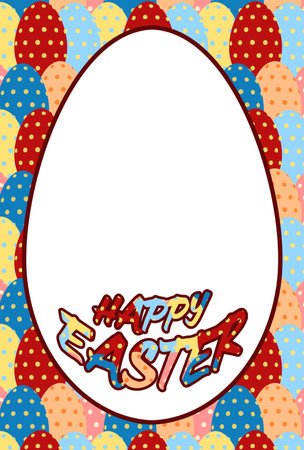 Materials for Easter greeting cardsのイラスト素材