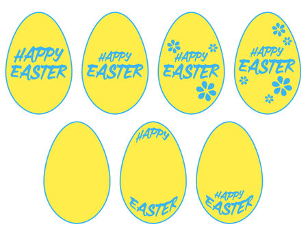 Decorative materials for Easterのイラスト素材