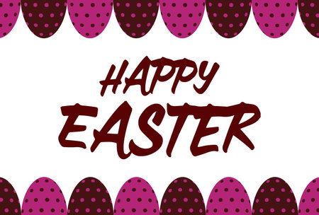 Patterned egg decoration material for Easterのイラスト素材