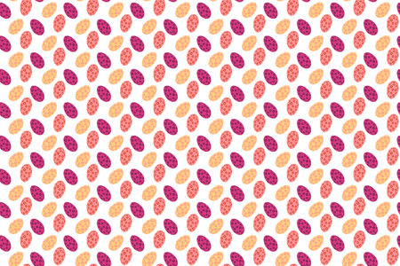Seamless pattern of patterned eggsのイラスト素材