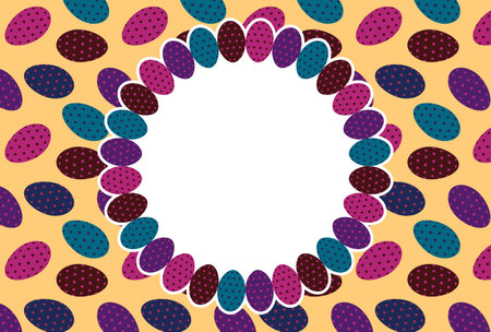 Materials for Easter greeting cardsのイラスト素材