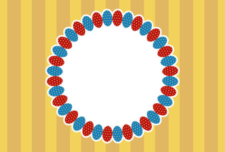 Materials for Easter greeting cardsのイラスト素材