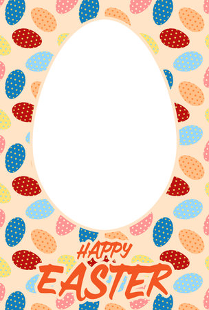 Materials for Easter greeting cardsのイラスト素材