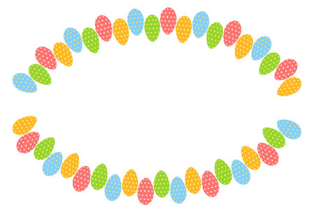 Easter image decoration materialのイラスト素材