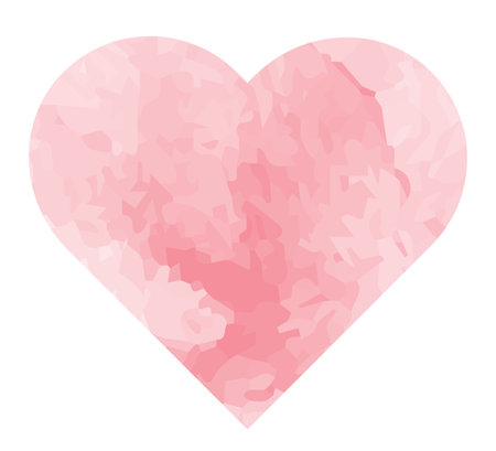 Watercolor style heart illustrationのイラスト素材