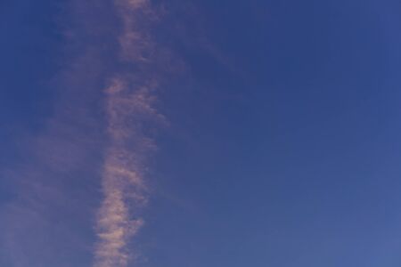 Blue sky with cloud background. With copy space for text or design.の写真素材