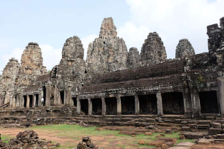 Angkor Thom the capital city with many castles and palaces.のeditorial素材