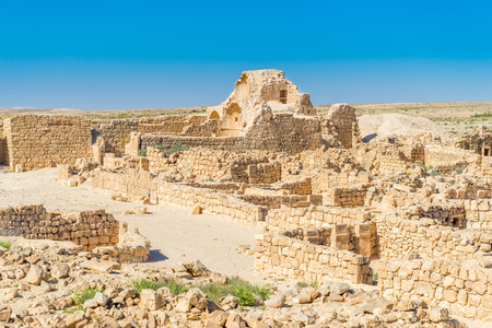 Shivta: ancient city in Negev desertの写真素材