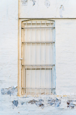 Blind window in the old brick wall