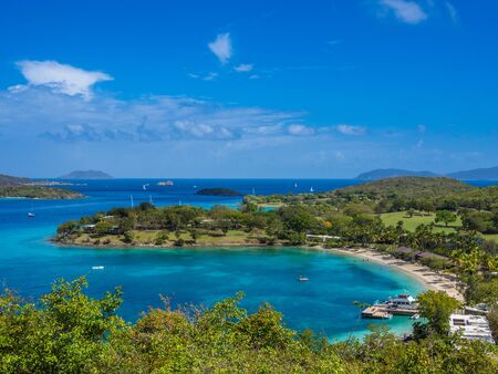 Stock picture of the tropical bay captured at Caribbean islandsの写真素材