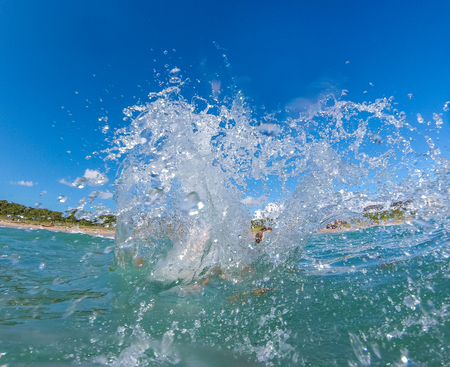 Water of tropical ocean at sunny dayの写真素材