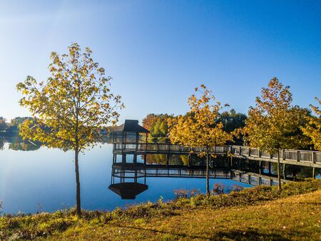 Stock photo of autumn rural landscapeの写真素材