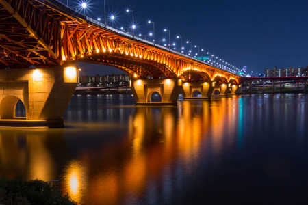 Han river, bridgeの写真素材