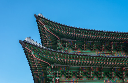 Gyeongbokgung Palace in Seoul, South Koreaのeditorial素材