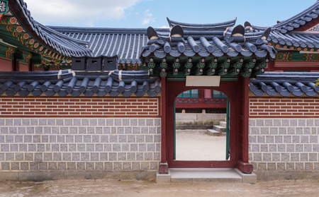 Gyeongbokgung Palace in Seoul, South Koreaのeditorial素材