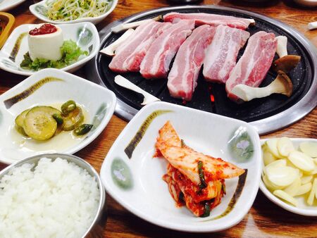Korean food, BBQの写真素材