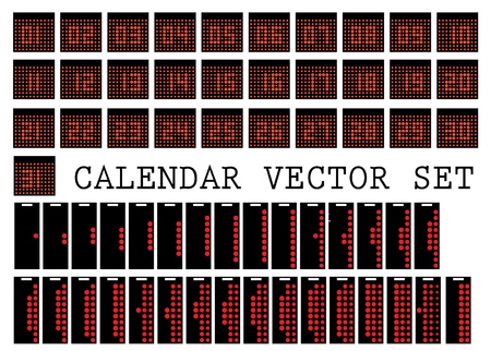 Vector dot numbers のイラスト素材
