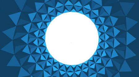 Blue modern geometrical abstract background 