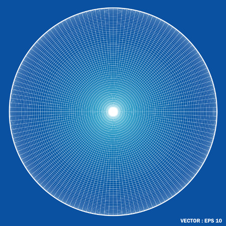 Wireframe spheres  3d のイラスト素材