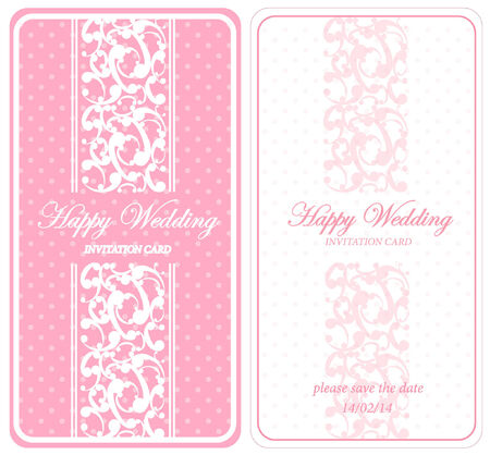Vector template for wedding cardsのイラスト素材