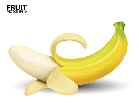 banana on white background.vectorのイラスト素材