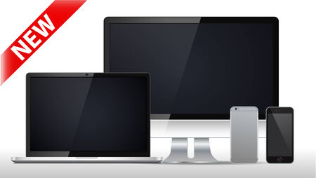 New design Ultimate web design electronic devices のイラスト素材