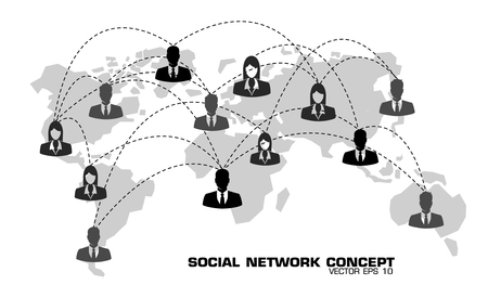 World Map Communicationのイラスト素材