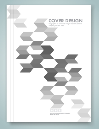 Cover report and brochure colorful geometric design backgroundのイラスト素材