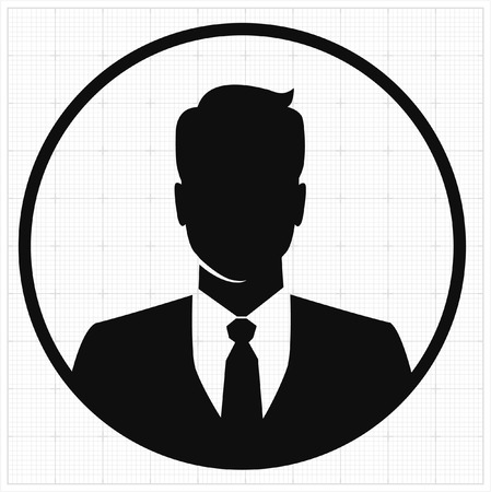 People profile silhouettes. vector illustrationのイラスト素材