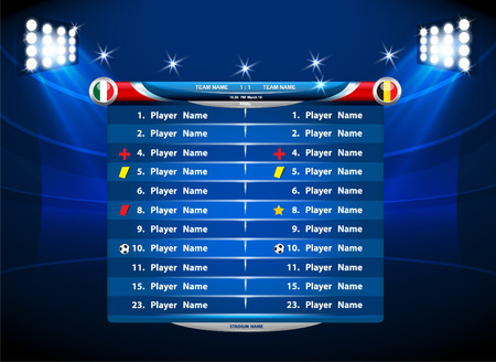 Info graphic statistics - Soccerのイラスト素材