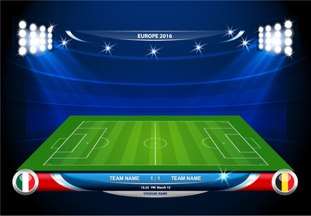 Info graphic statistics - Soccerのイラスト素材