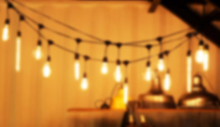 Lighting decor. ,blur concept