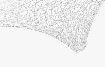 Abstract wireframe  backgroundのイラスト素材