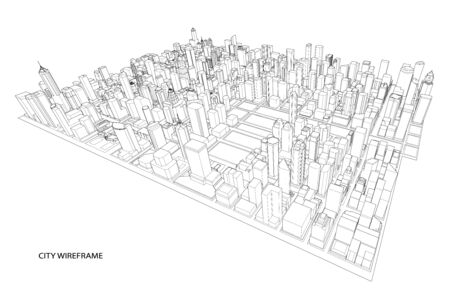 Cityscape  Sketch. Architecture - Illustrationのイラスト素材