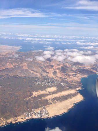 Aerial view of Lanzaroteの素材
