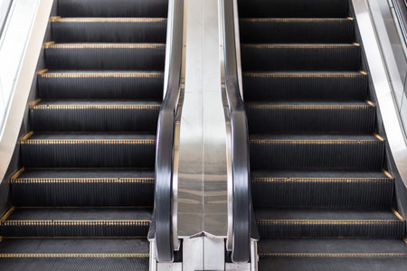 Close up of Escalator in the mall